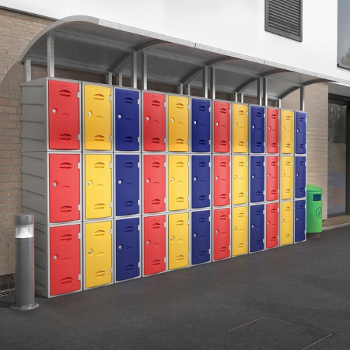 The Benefits of Placing Plastic Lockers Under a Canopy