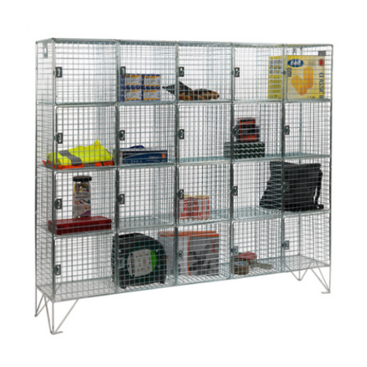 Fast Delivery 20 Door Wire Mesh Locker with Doors