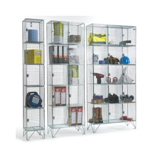 5 Door Wire Mesh Locker with Doors