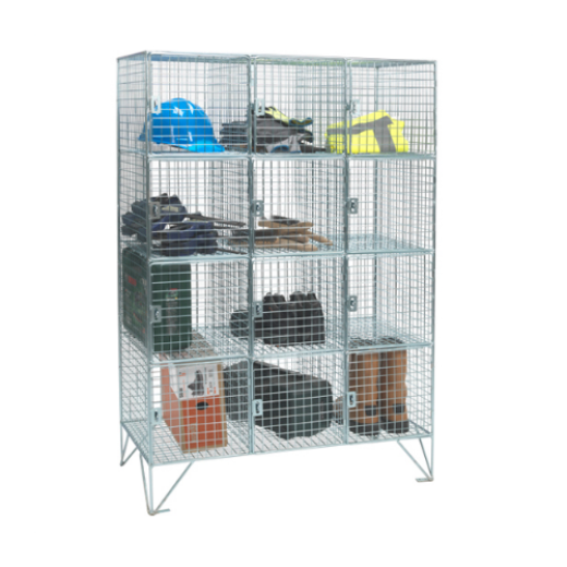 Fast Delivery 12 Door Wire Mesh Locker with Doors