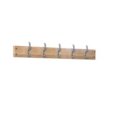 Wall Mounted Hook Board 1000mm With 5 Hooks 