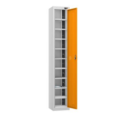 Pure POWER 1 Door 10 Compartment Tablet Locker	