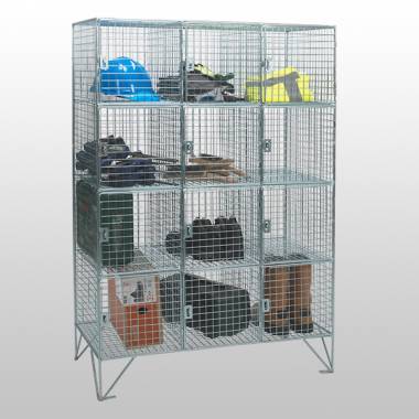 Fast Delivery 12 Door Wire Mesh Locker with Doors