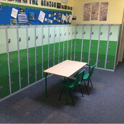 Three Colour Key Stage Two School Lockers, Luton