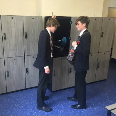 Laminate Lockers With Electronic Locks, Aldenham School