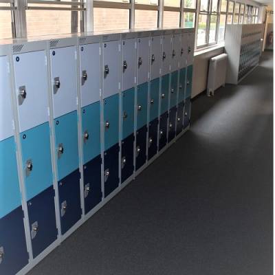 Three Colour Primary School Lockers, Huddersfield